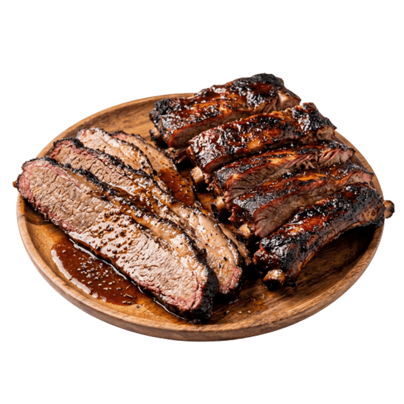 BBQ platter from the food truck