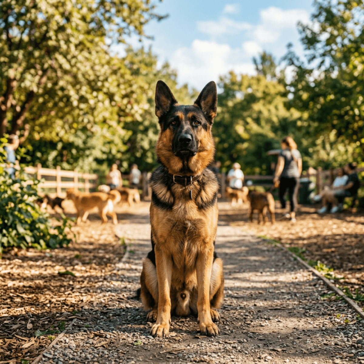 Happy Trained Dog Color